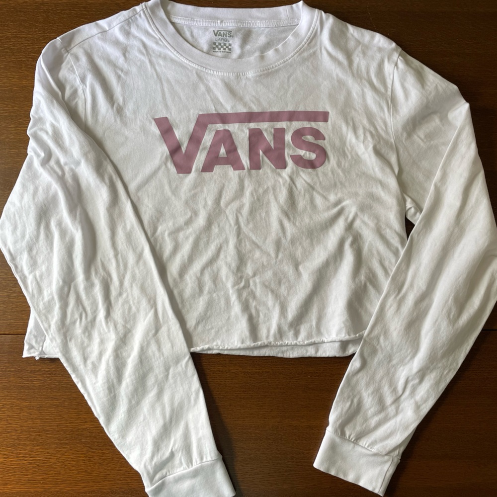 VANS long sleeve crop top